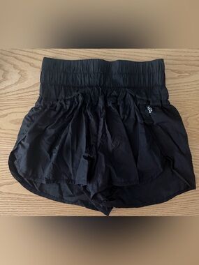 Free People Black Athletic Shorts